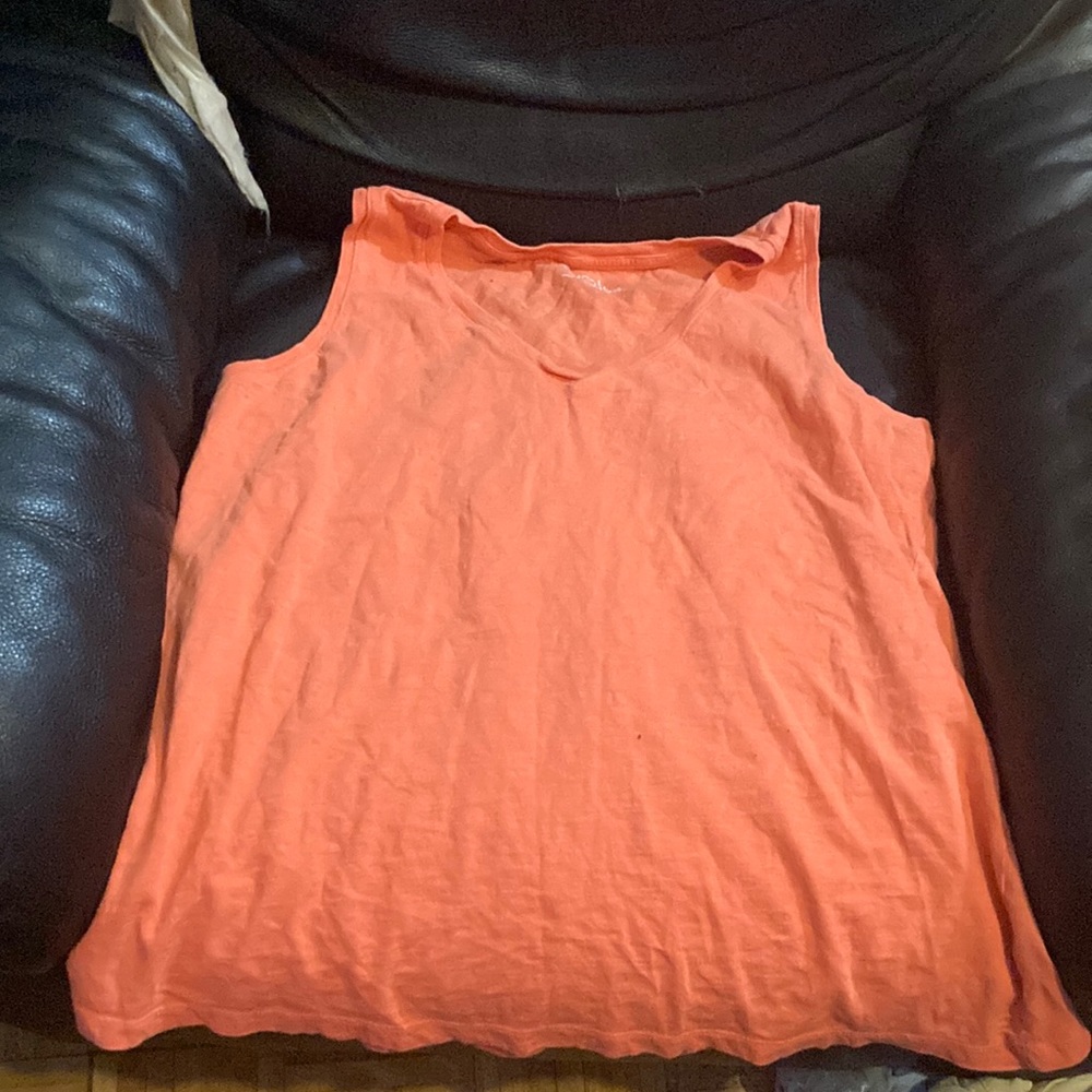 Time and tru woman’s peach tank top large 12-14